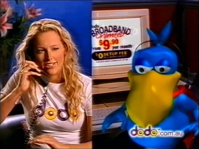 Aussie retro 2000s ad - Dodo internet broadband TV commercial