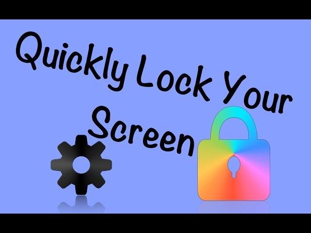 Mac: Quickly Lock your screen using the menu bar!