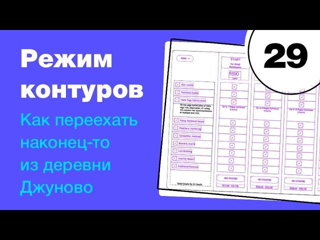  Режим контуров (outline) в Фигме. Компоненты, маски, выравнивания. Фигма с нуля