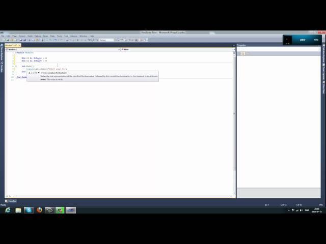 Visual Basic Tutorial #1 - Create a Console Application