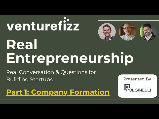 VentureFizz Real Entrepreneurship - Part 1: Company Formation for Startups