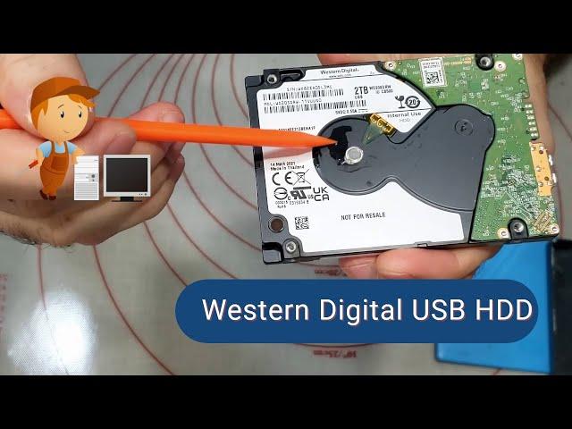 Western Digital External Hard Drive - Water damage repair.