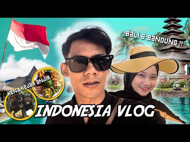 AKU AJAK AIN TRAVEL KE INDONESIA !! - VLOG DI BANDUNG & BALI!