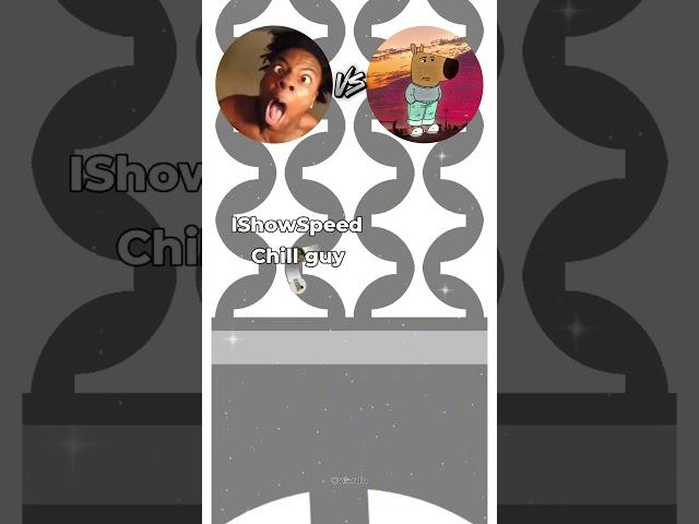 IShowSpeed vs Chillguy  #shorts #tiktok #race #meme