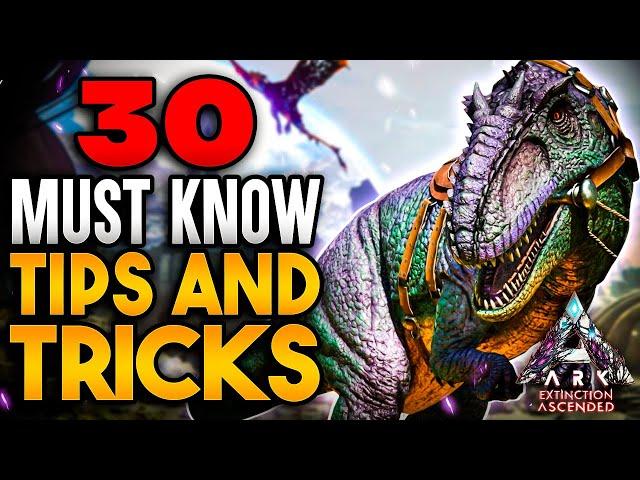 30 TIPS and TRICKS to Become A PRO Extinction Ark Ascended Player