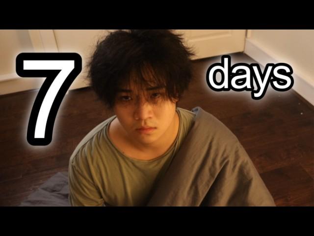 i slept on the floor for 7 days to prove a point