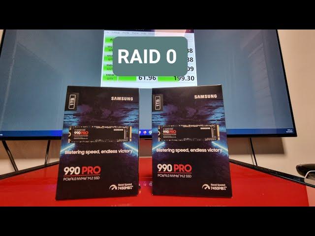 Samsung 990 Pro in RAID 0 ultimate speed