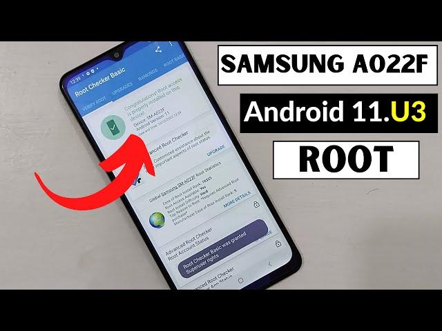 Samsung A02 (SM-A022F) ANDRIOD 11 U3 ROOT|Samsung A022f U3 Root File