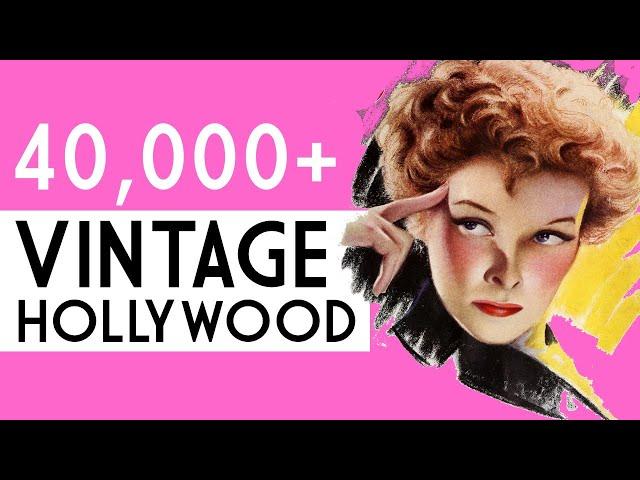 Free and Legal VINTAGE HOLLYWOOD IMAGES for Print on Demand (Commercial Use)