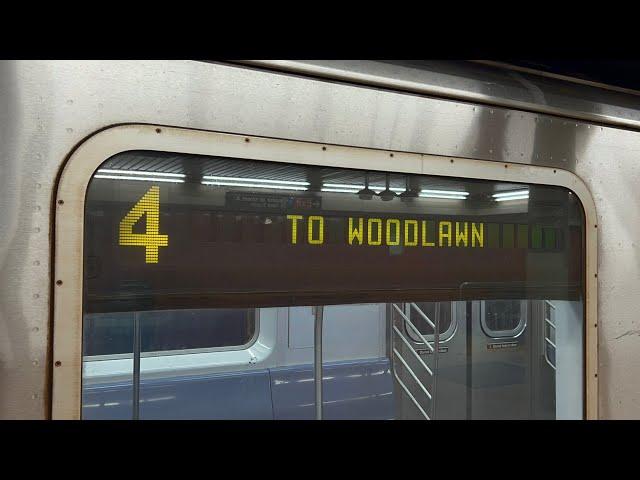 IRT Subway: R142 (4) Train Ride from Bowling Green to Woodlawn via South Ferry Loop / Jerome Ave Exp