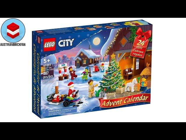 LEGO City 60352 Advent Calendar 2022 Speed Build