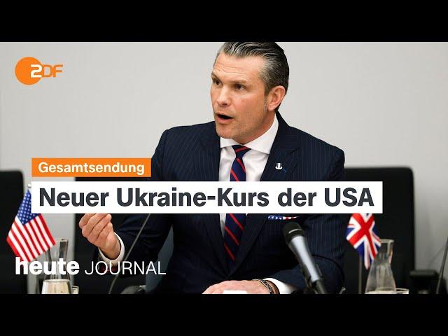 heute journal vom 12.02.2025 Ukraine-Verhandlungen, Erinnerung Dresdner Bombennacht, Berlinale