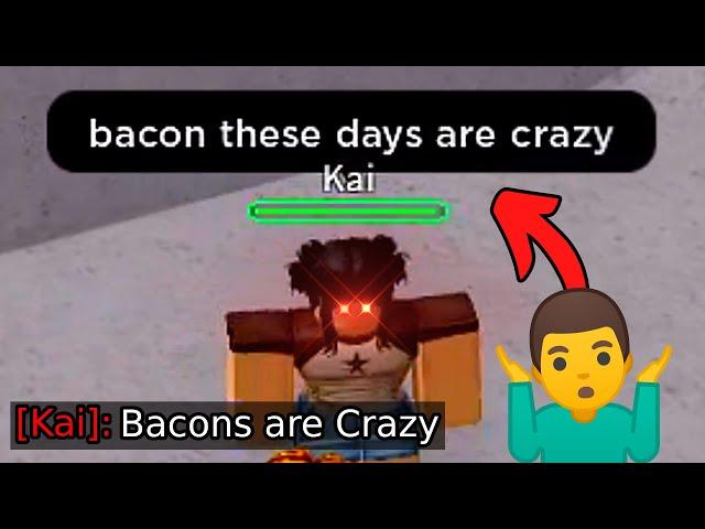 "bacon these days are crazy" | The Strongest Battlegrounds | ROBLOX