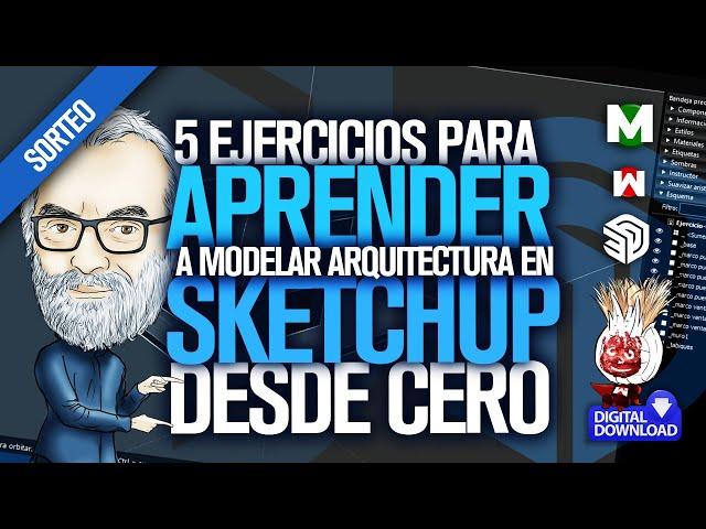 ️ SketchUp modelado de ARQUITECTURA desde cero | TUTORIAL español BASICO para arquitectos 1ra PARTE