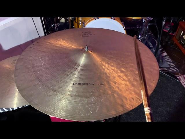 Zildjian K Constantinople 22” Medium Thin Low Ride