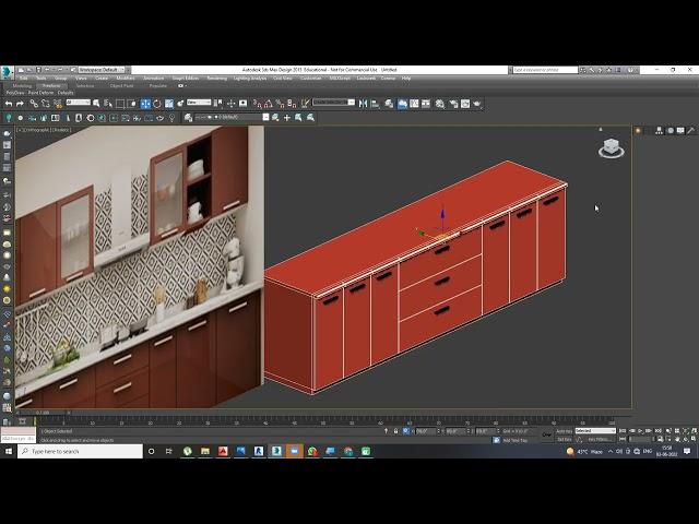 Kitchen Design 3DS Max | Create Cabinets - Easy Tutorial on Modeling | RVM CAD Interior Design