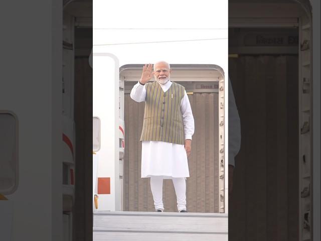 PM Modi emplanes for Kazan, Russia to attend the BRICS Summit