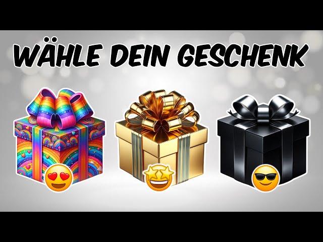 Wähle DEIN GESCHENK...!  REGENBOGEN vs GOLD vs SCHWARZ ⭐️