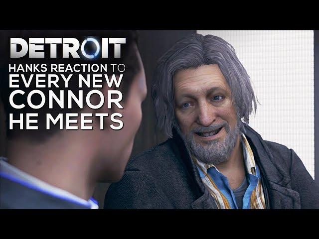 Hanks Reaction to a New Connor He Meets on Every Mission - DETROIT BECOME HUMAN