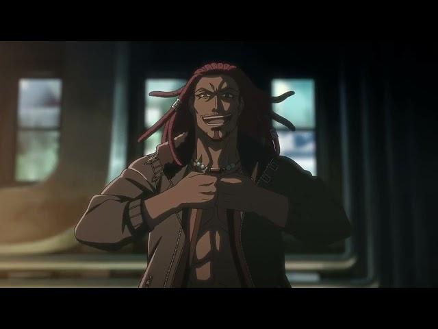 Akudama Drive Dub - Brawler's introduction