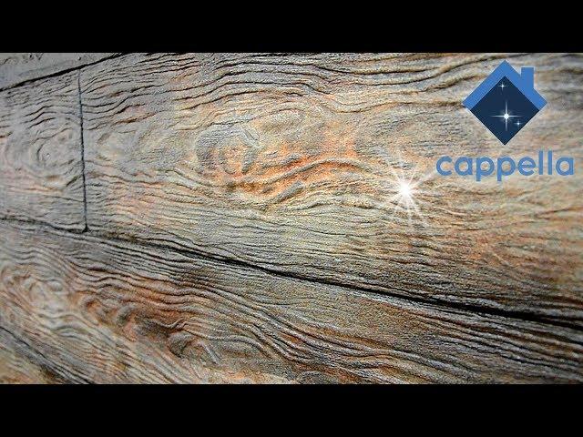 Древесная доска из плиточного клея. Белое и Красное дерево. Валик. Roller Wood. Loft Vintage