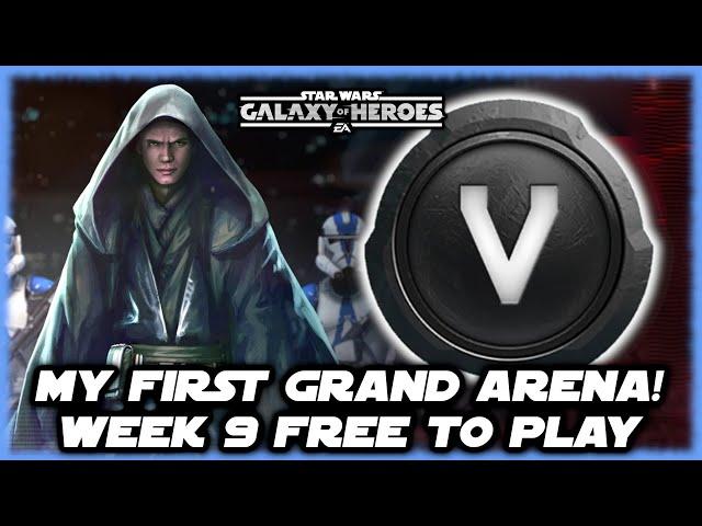 NOOCH Vader Week 9 Free to Play!  My First Grand Arena and Shiny Objects Ahead in SWGOH