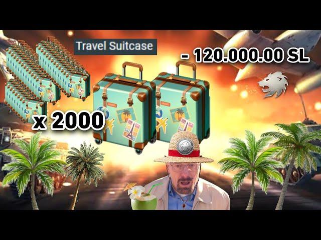 I Opened + 2000 TRAVEL SUITCASE