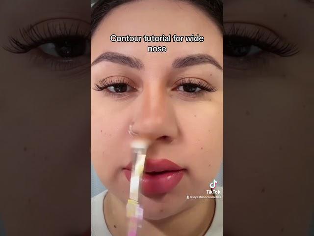 Nose contour tutorial wide nose