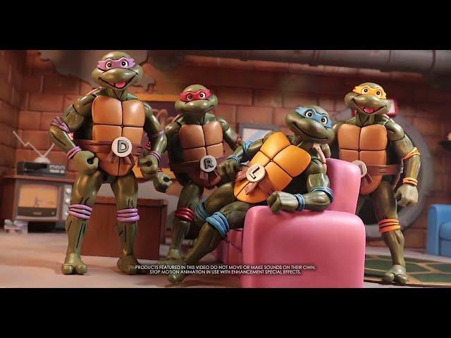 NECA -TMNT VHS Pizza Club Turtles - Ultimate 7" Scale Action Figures