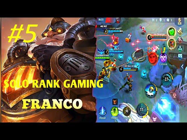 FRANCO GAMEPLAY 2020 - ROAD TO MYTHIC - MOBILE LEGENDS BANG BANG