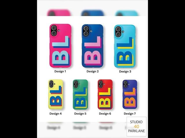 Personalized Custom Initial Monogram Phone Case For iPhone 16 15 14 13 12 Pro Max, Galaxy S25 S24...