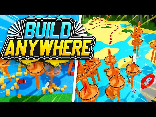 BUILD ANYWHERE!!!! (VERY Easy!!) - Build a Boat For Treasure ROBLOX