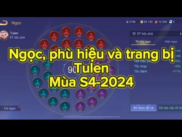 Bảng ngọc tulen mới nhất  2024 (cập nhật ngày 20/10/2024)