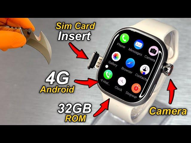 S16 Ultra 4G Android SmartWatch With SimCard Insert & Camera️3GB RAM + 32GB ROM + HotSpot️