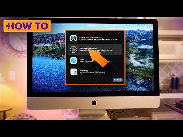 Reinstall MacOS and keep all of your data