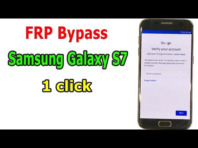 Samsung Galaxy S7 Android 8.0.0 How to FRP Bypass Google Account Lock