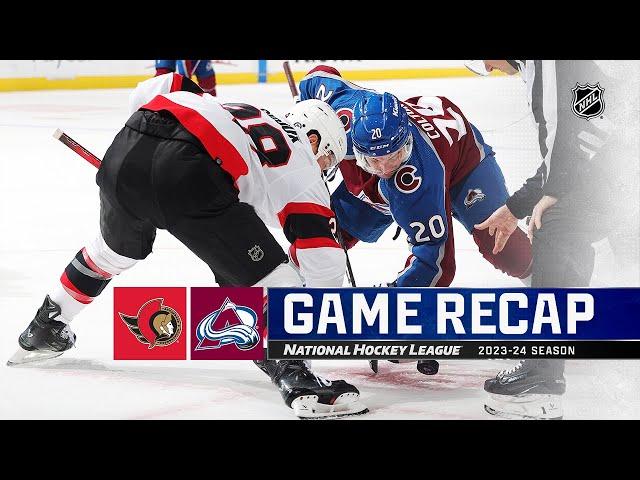 Senators @ Avalanche 12/21 | NHL Highlights 2023