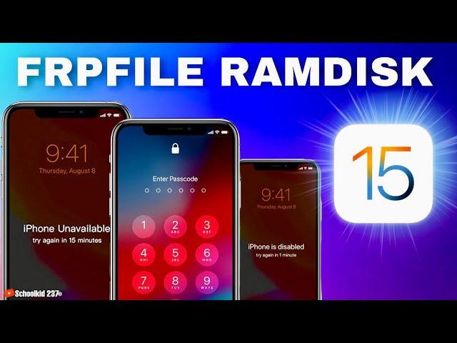 Frpfile Ramdisk - bypass passcode iOS 15 without JAILBREAK nor Homebrew