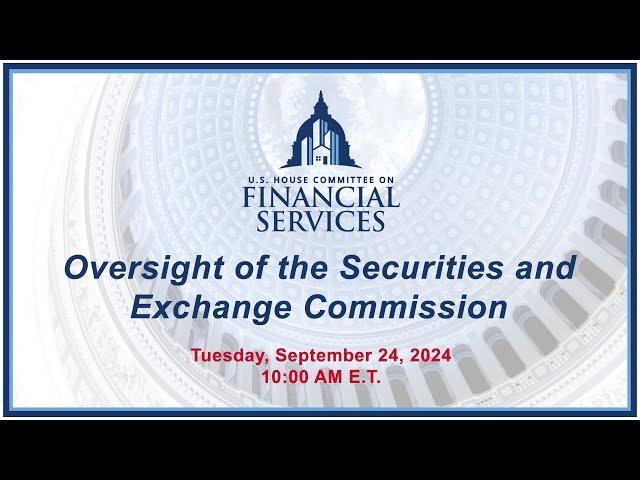 Oversight of the Securities and Exchange Commission (EventID=117682)