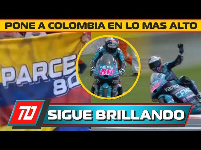 ¡YA ES HISTORICO! EL HIMNO COLOMBIANO SUENA CADA VEZ MÁS EN  LAS MOTO 3 GRACIAS A DAVID ALONSO