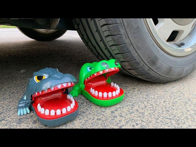 #carlab Crushing Crunchy & Soft Things by Car! Crocodile Dentist vs Car