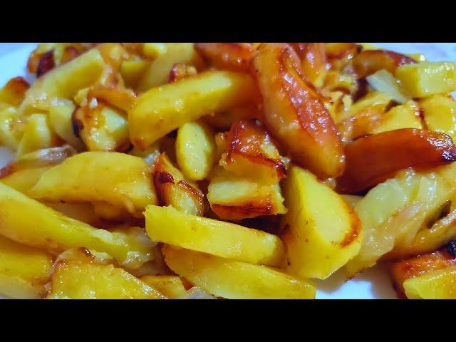 Fried POTATOES  Olga's Recipes.