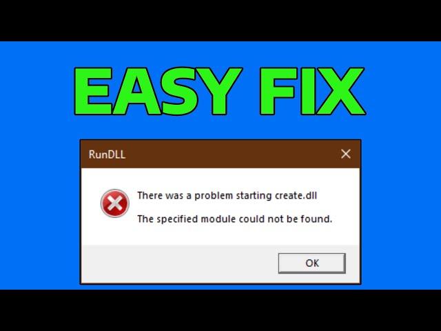 How To Fix RunDLL There Was a Problem Starting in Windows