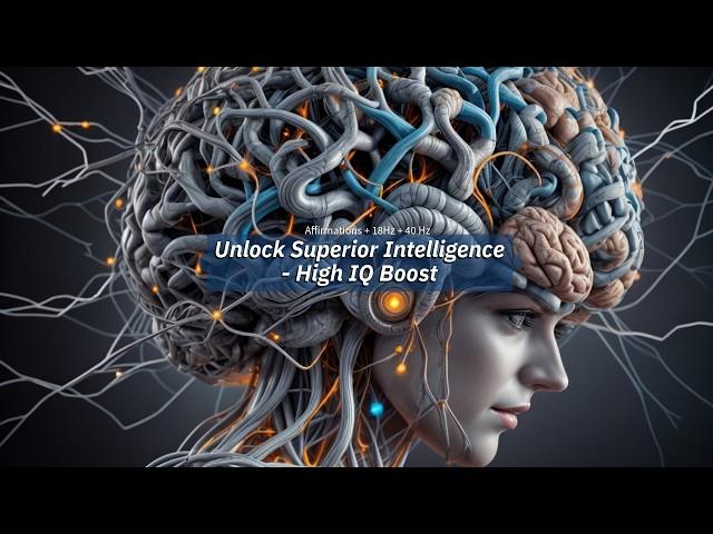 Unlock Superior Intelligence - High IQ Boost (Affirmations + 18Hz + 40Hz)