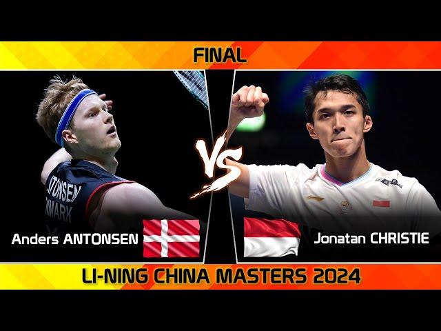 FINAL | Anders ANTONSEN (DEN) vs Jonatan CHRISTIE (INA) | China Masters 2024 Badminton