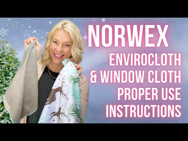 Norwex Minute with Amy - How to properly use the Envirocloth & Window Cloth together