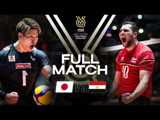  JPN vs  EGY - Paris 2024 Olympic Qualification Tournament | Full Match - Volleyball