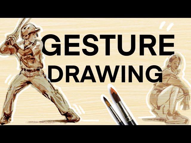 Gesture Drawing With WATERCOLOR! Sketchbook Session + Tips!