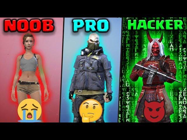 FREE FIRE - NOOB vs PRO vs HACKER | Kurko