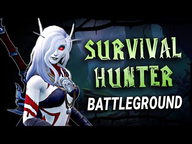 Survival Hunter Battleground Gameplay  | The War Within Pre-Patch | World of Warcraft